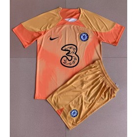Baby Fußballbekleidung Chelsea Torwart Heimtrikot 2022-23 Kurzarm (+ kurze hosen)